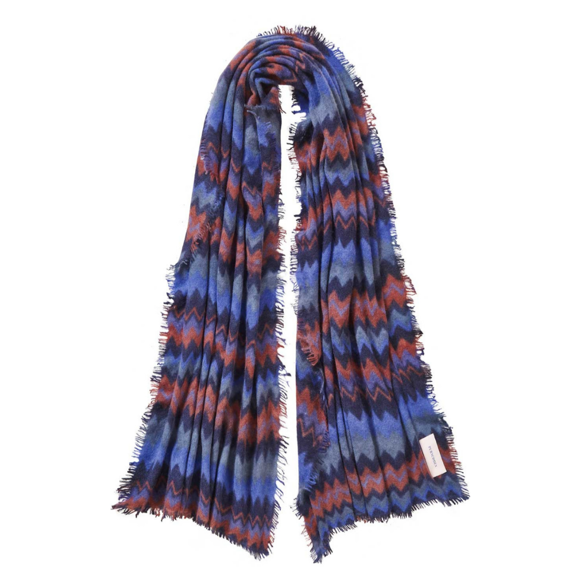 Schal aus Kaschmir Chevron Muster