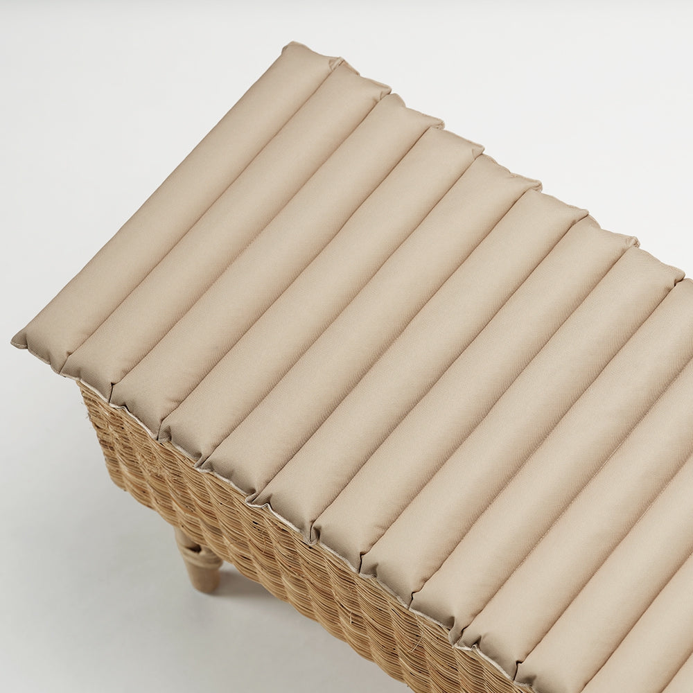 Sitzbankkissen Beige