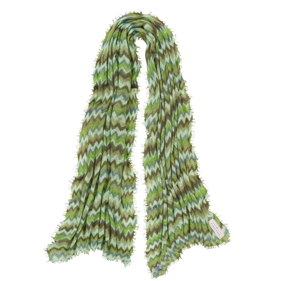 Schal aus Kaschmir Chevron Muster