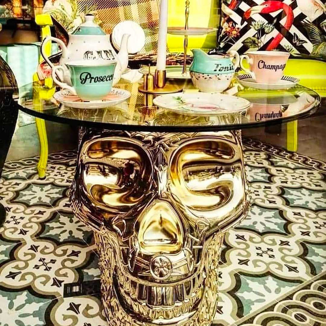 Mexico Stool - Hocker und Beistelltisch - Metal-Finish by Studio Job