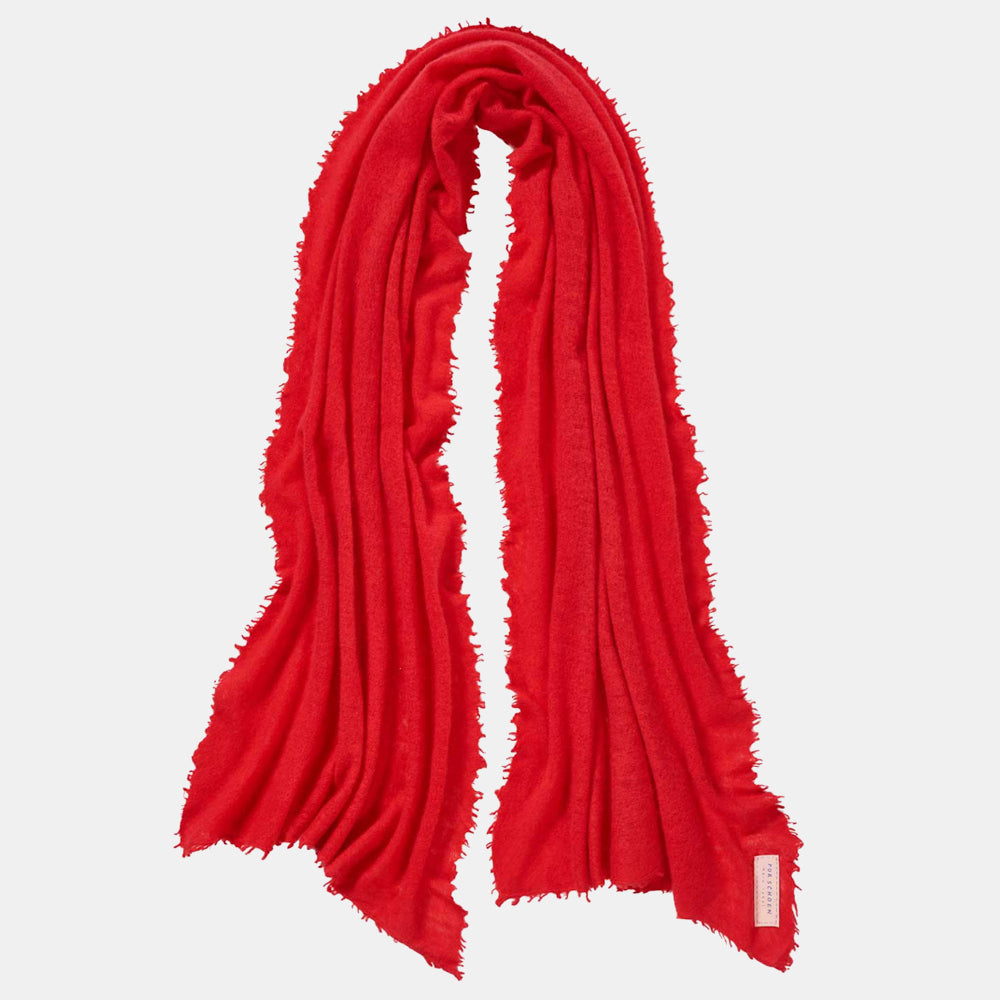 Schal aus Kaschmir in Rot Farben