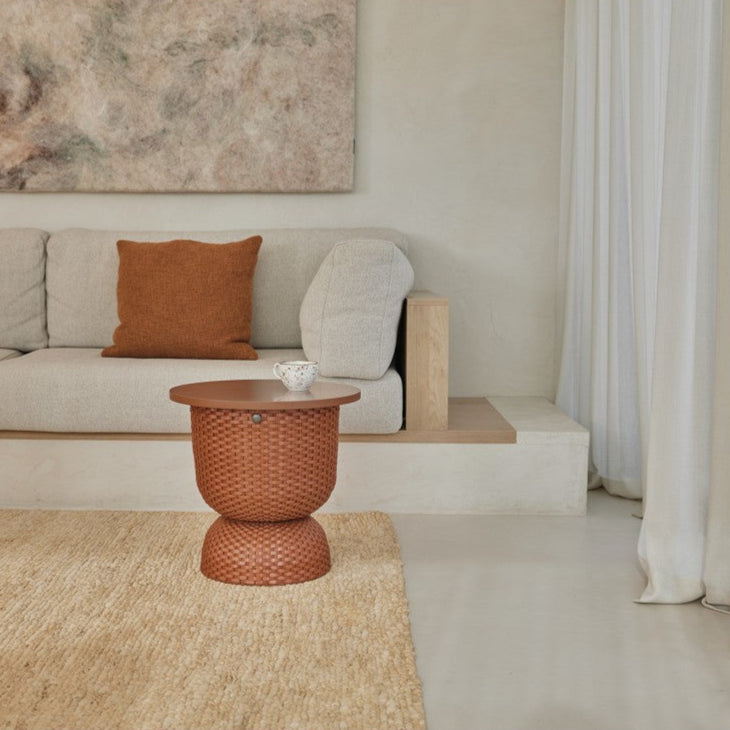 Twist Table – Beistelltisch mit Stauraum und Holzplatte