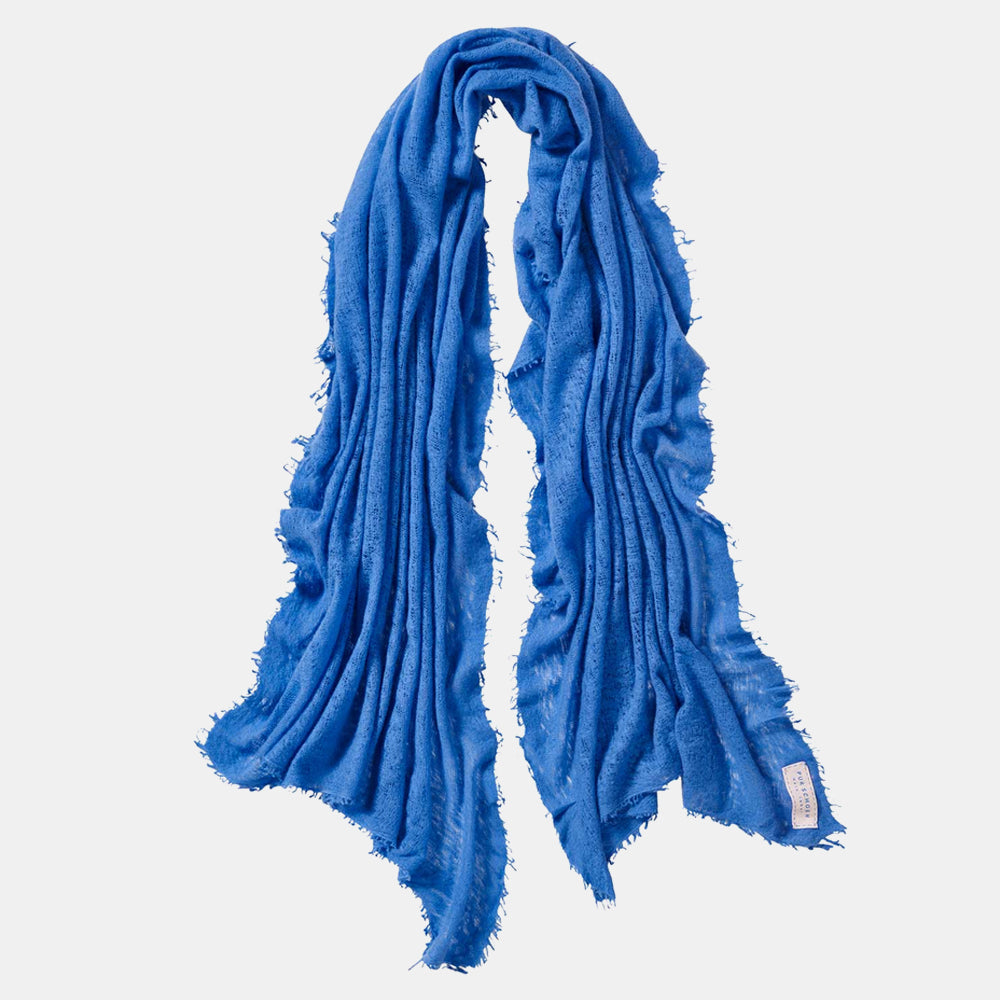 Schal aus Kaschmir in Blau Farben