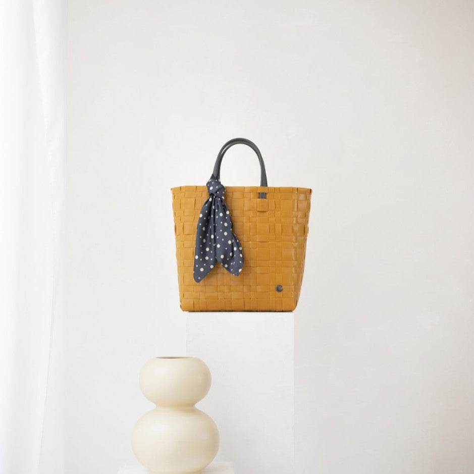 Bliss – Shopper mit PU-Griffen, Innenfach & Tuch