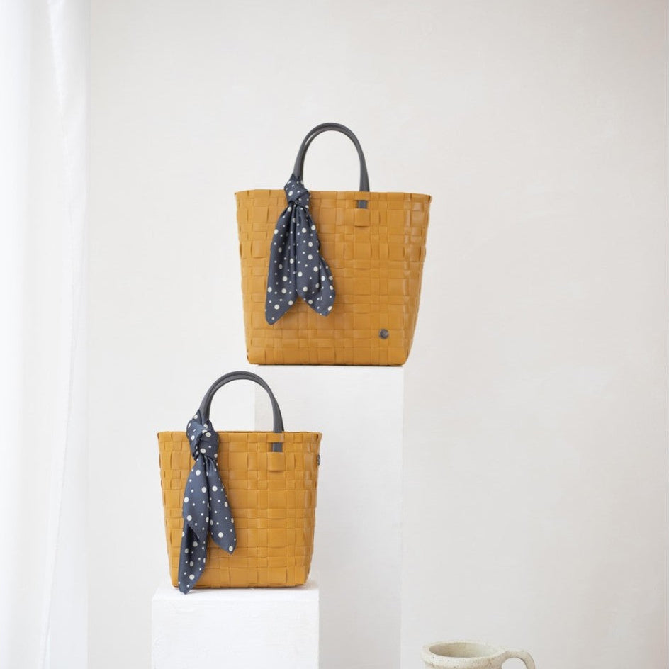 Bliss – Shopper mit PU-Griffen, Innenfach & Tuch