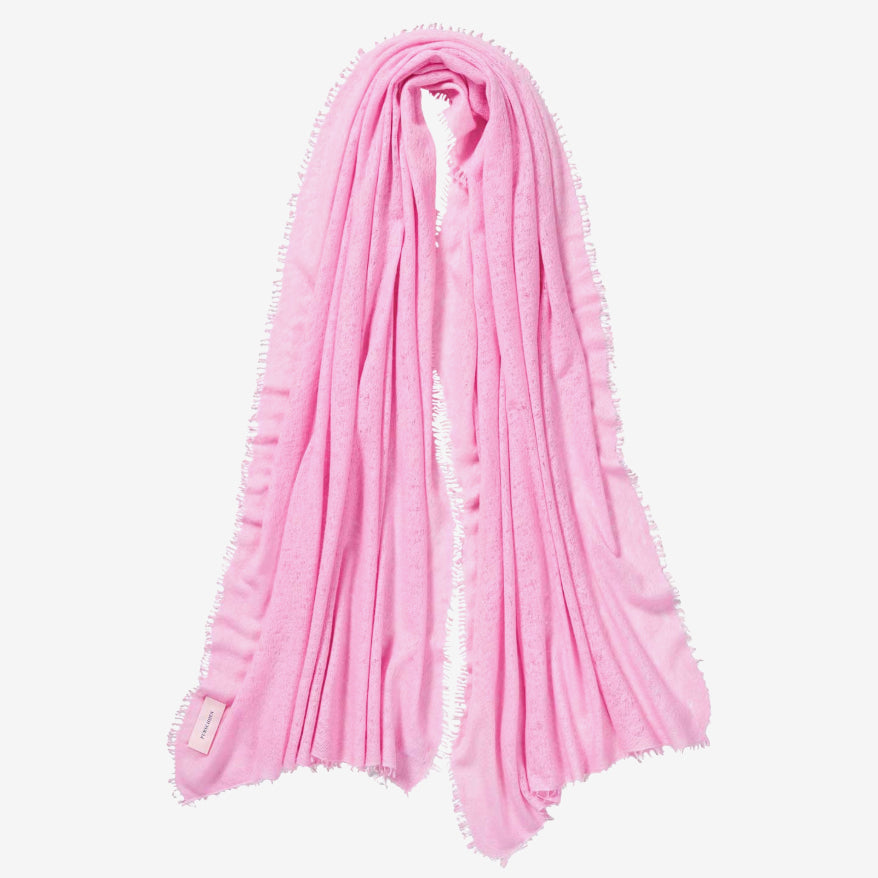 Schal aus Kaschmir in Rosa Farben