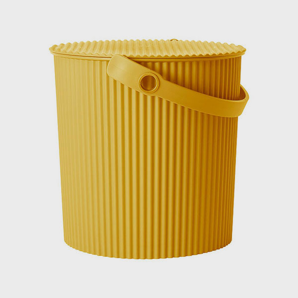 Omnioutil Aufbewahrungseimer mit Deckel - Mustard