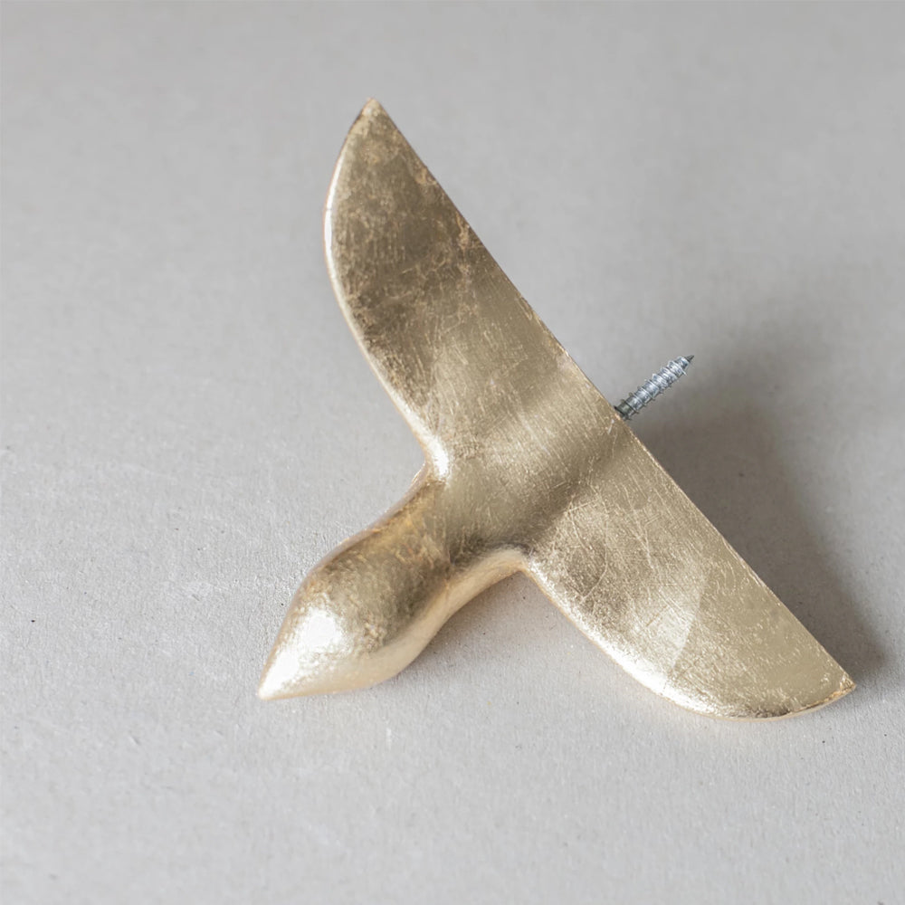 Der Vogel Keramik Wandhaken - Gold - Objecto.shop #