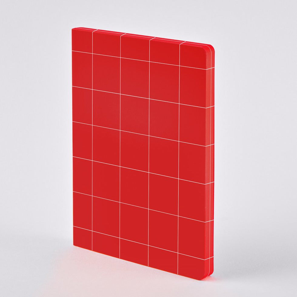 Notizbuch Bezug aus Recyceltem Leder Graphic L Break The Grid - Objecto.shop #