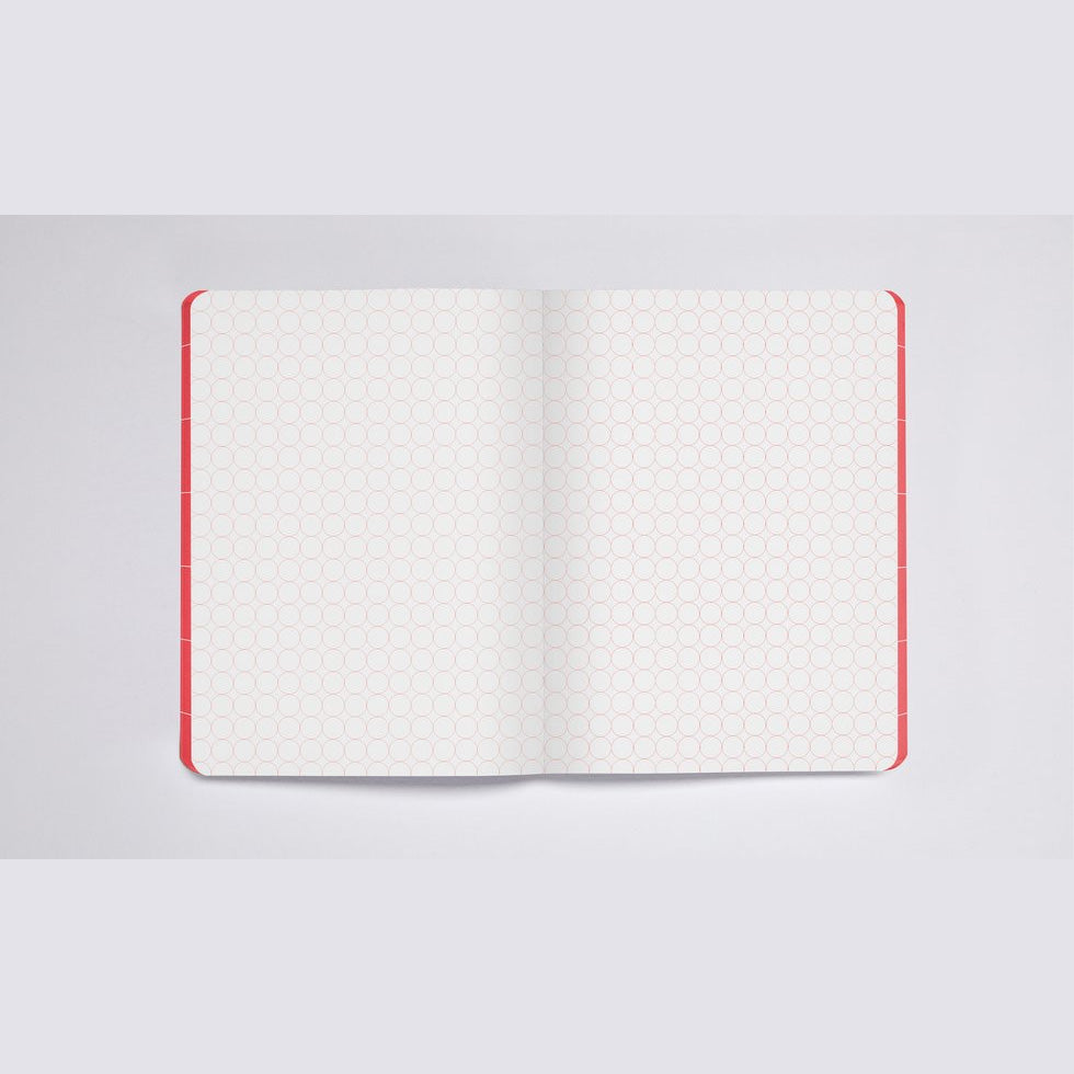 Notizbuch Bezug aus Recyceltem Leder Graphic L Break The Grid - Objecto.shop #