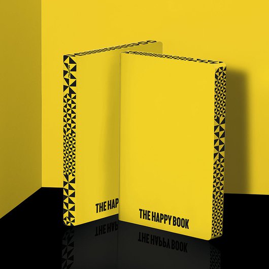 Notizbuch Graphic Fame L The Happy Book von Stefan Sagmeister - Objecto.shop #