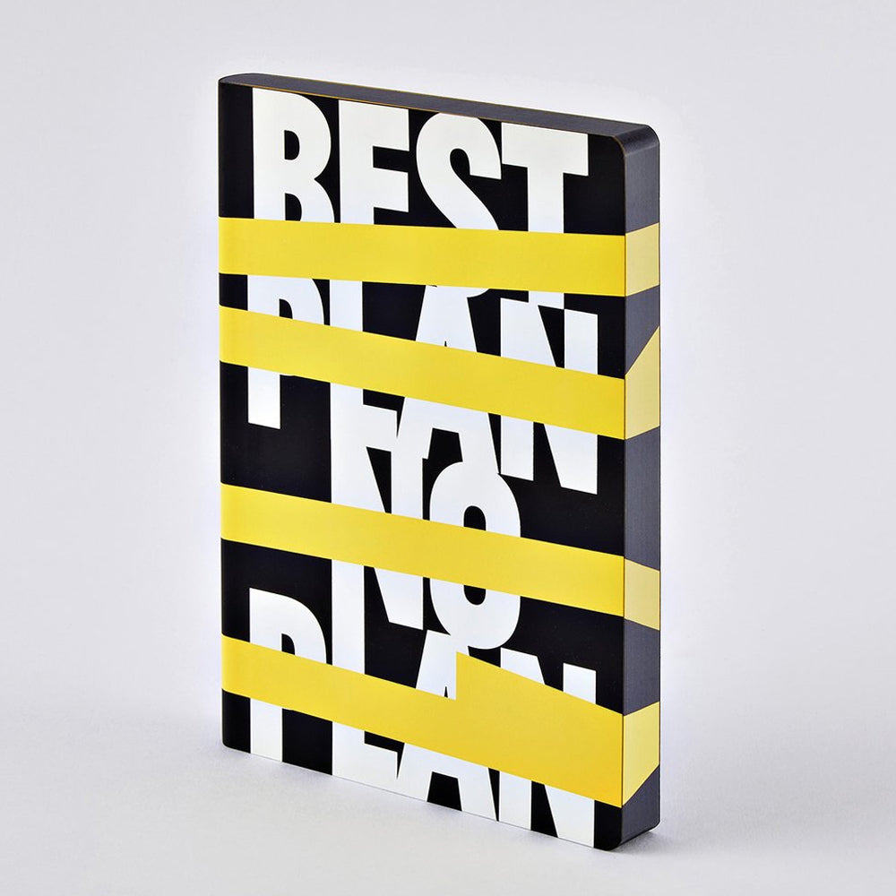 Notizbuch Graphic L Best Plan - No Plan - Objecto.shop #