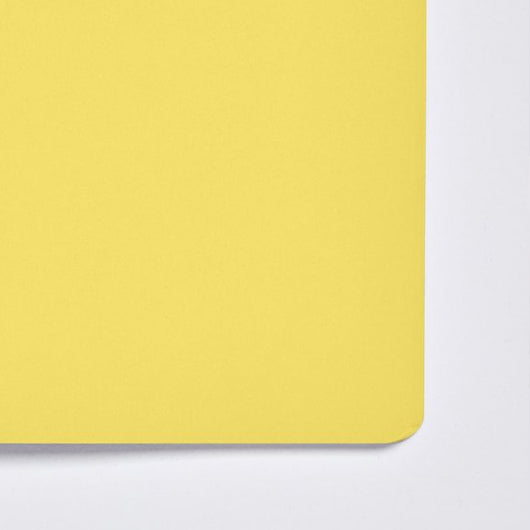 Notizbuch Lederbezug Not White L Light Yellow - Objecto.shop #