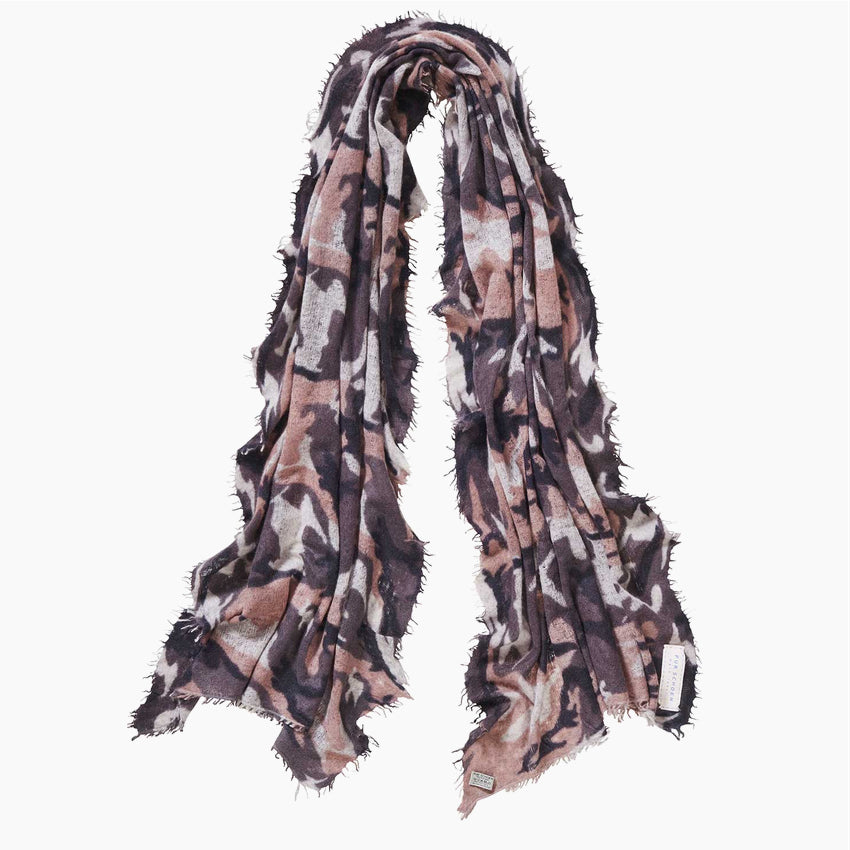Schal aus Kaschmir in Camouflage + Geschenk - Objecto.shop #