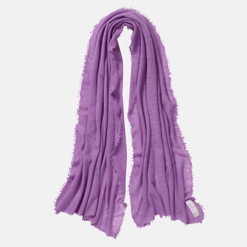 Schal aus Kaschmir in Lila Farben + Geschenk - Objecto.shop #